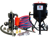 Пескоструйный аппарат PST-75 с фильтром, КПДУ twin 10 п.м.
