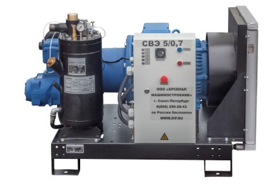 Станция компрессорная электрическая для неотапливаемого цеха нешумозаглушенная АРСМАШ ЗИФ-СВЭ-4,0/0,7 без кожуха с пакетом "Север"